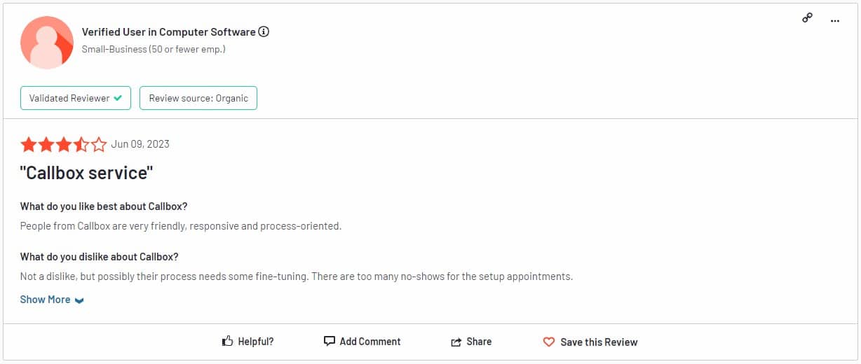 Callbox review