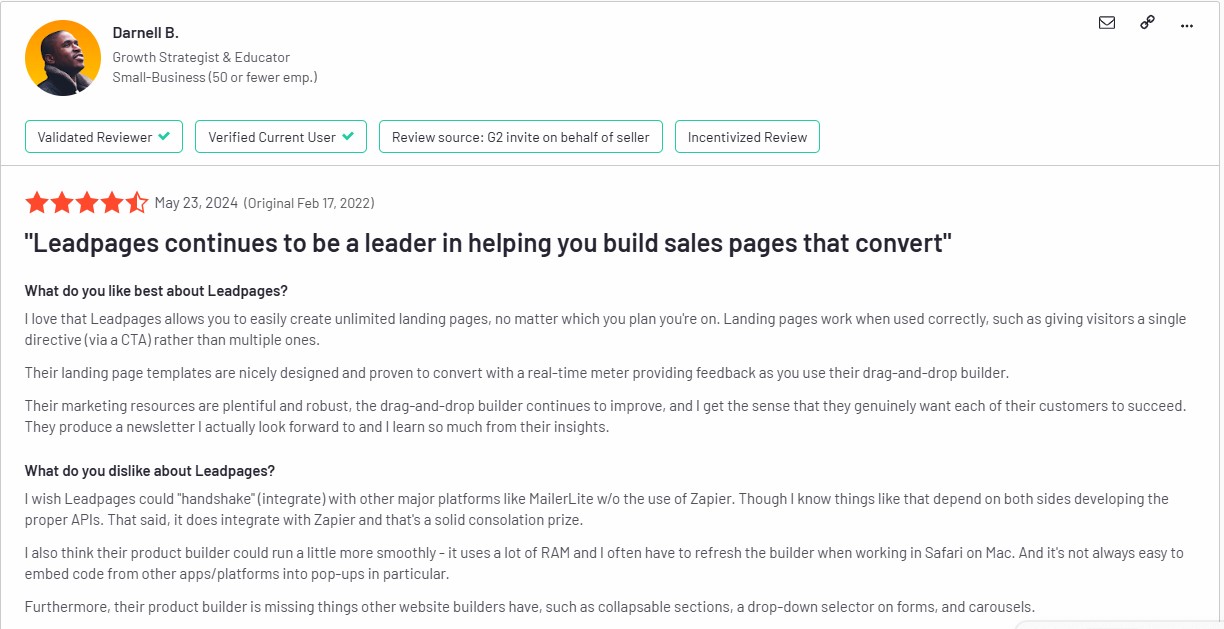 Leadpages review