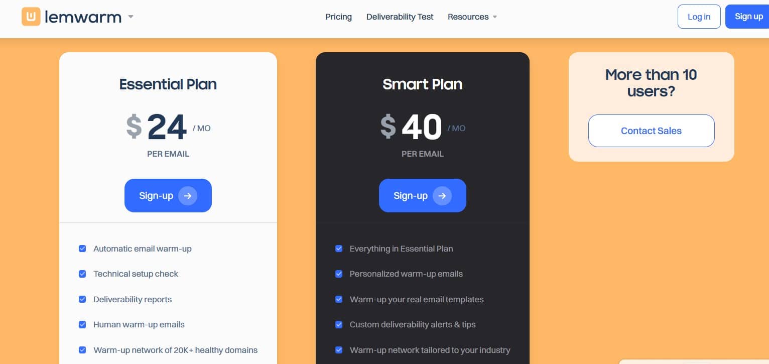 Lemwarm pricing example