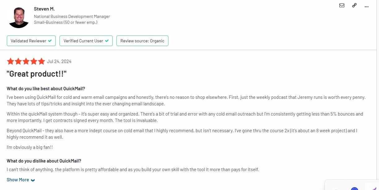 QuickMail review
