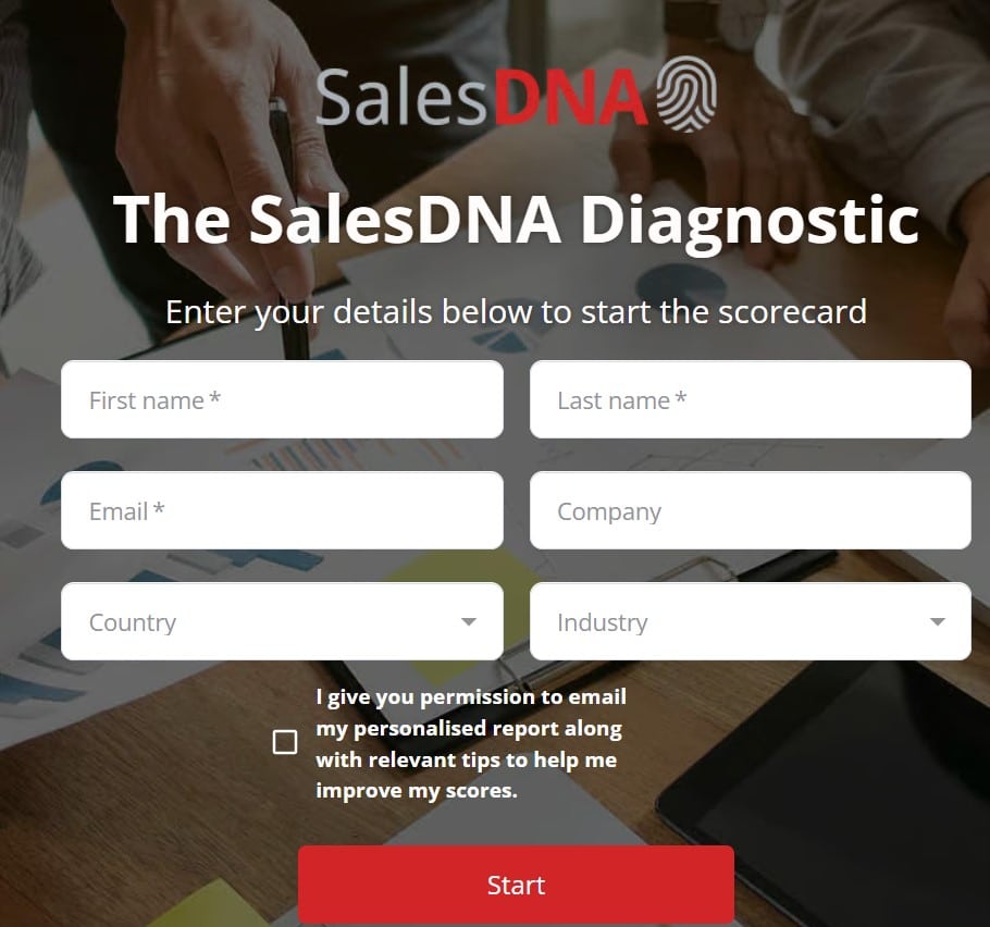 Sales DNA free sales rep assessment