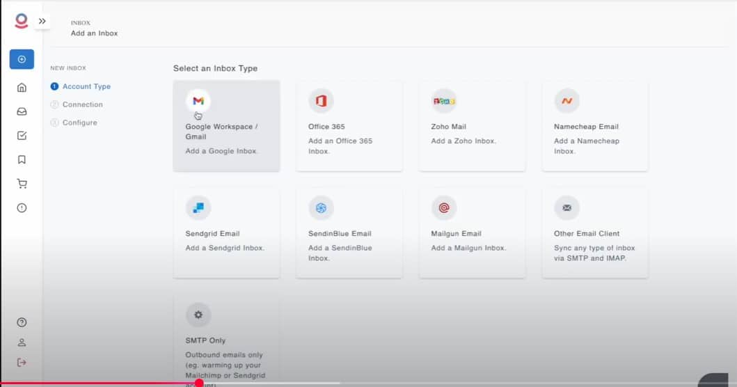 Warmup inbox interface image example