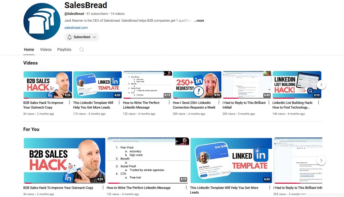 Thought leadership examples on YouTube