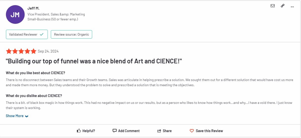 Cience review