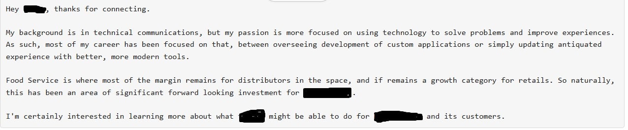 SalesBread positive reply screenshot
