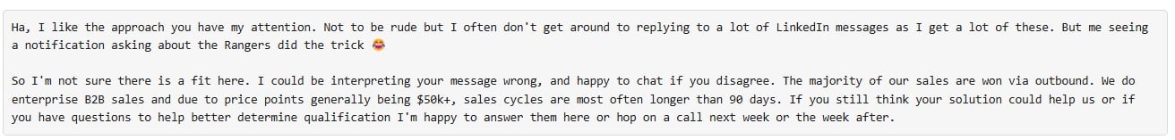 SalesBread positive reply