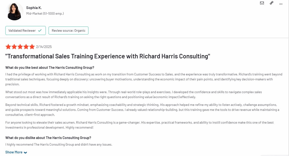Harris consulting group review