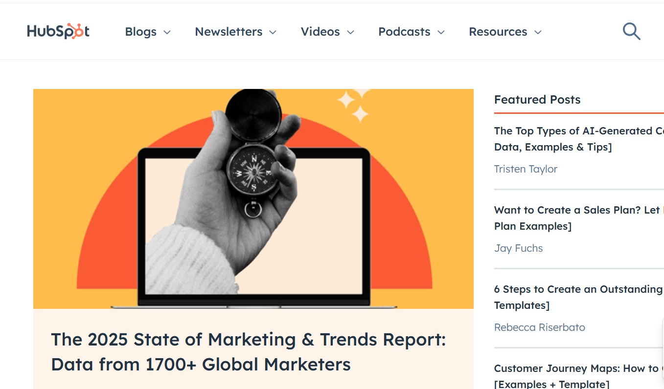 Hubspot screenshot