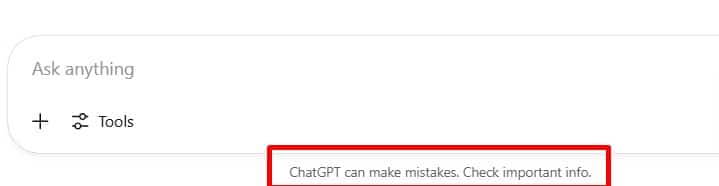 ChatGPT makes mistakes