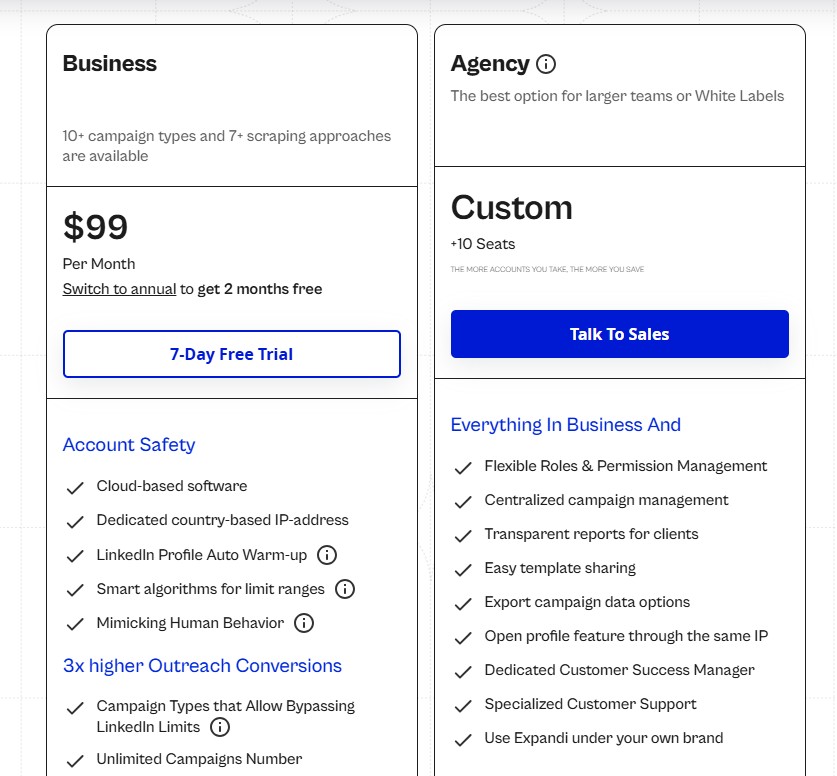 Expandi pricing