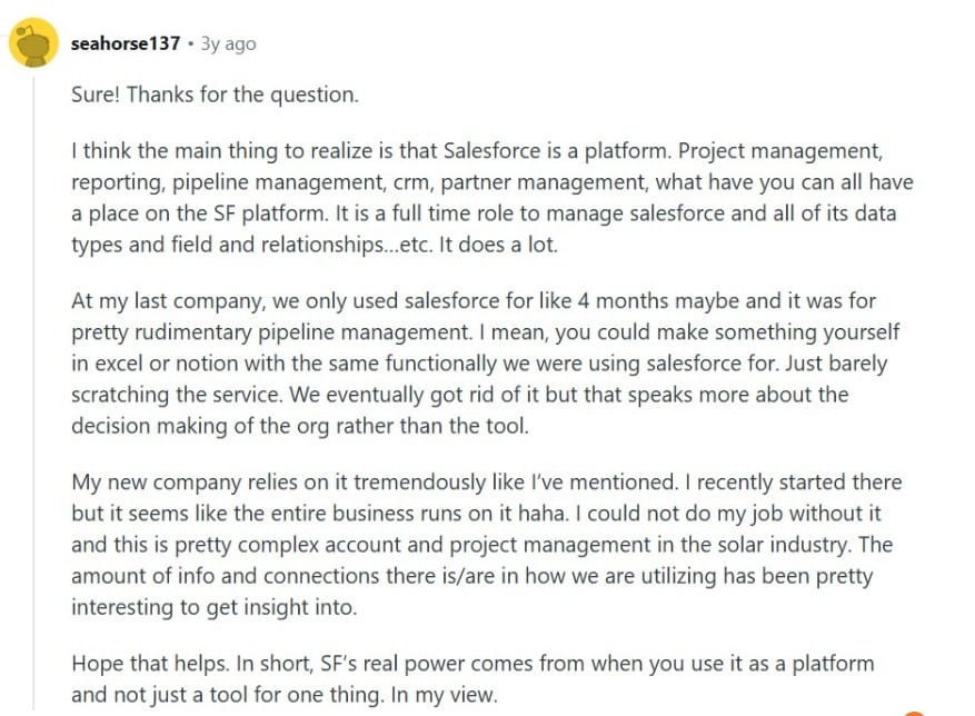 Salesforce review