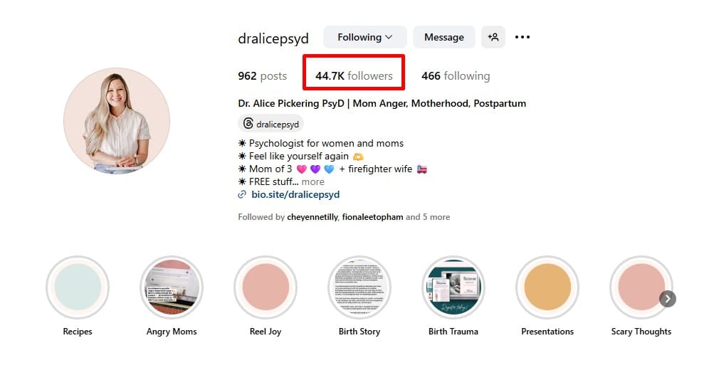 Instagram social media marketing example