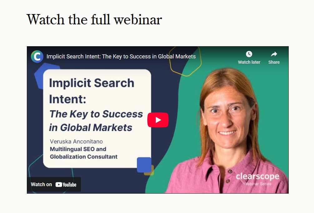 Example of a webinar