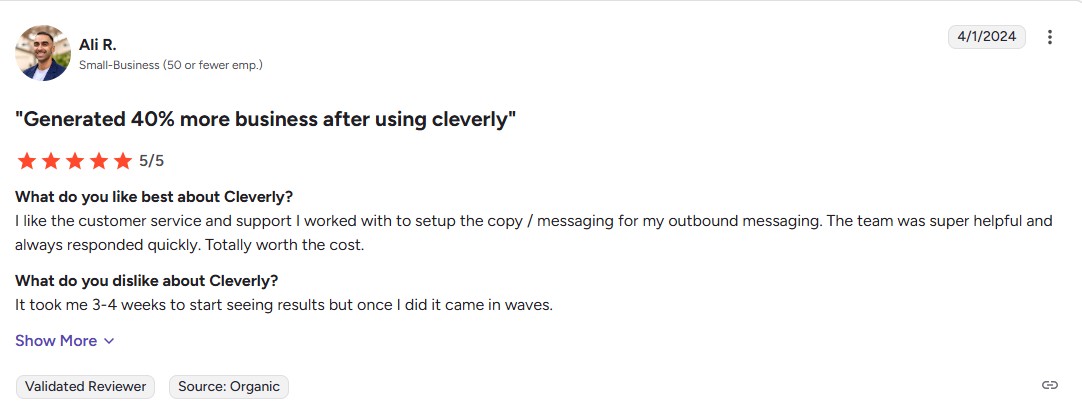Cleverly review