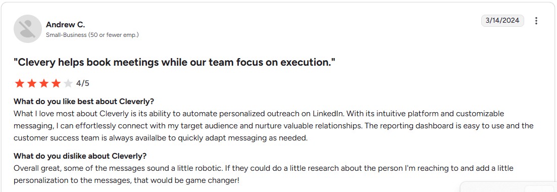 Cleverly review