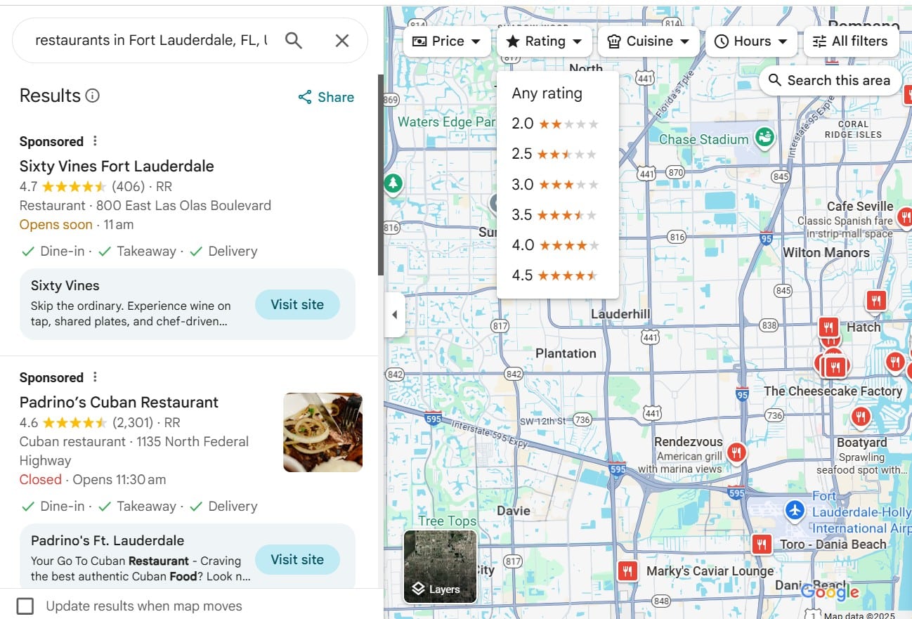 Using Google maps to build a list of local leads