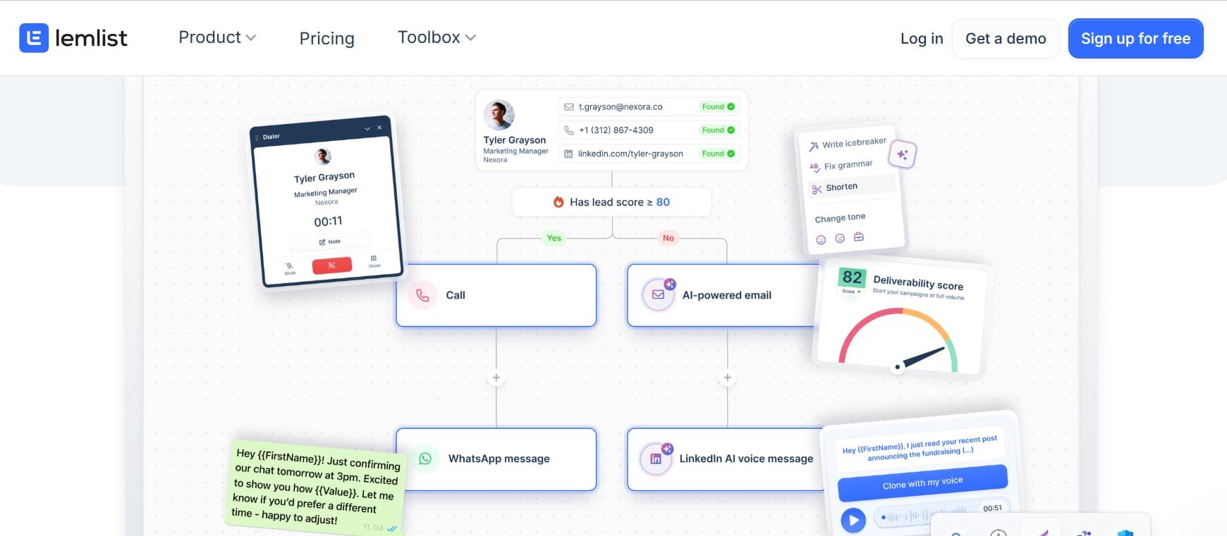 Lemlist interface screenshot