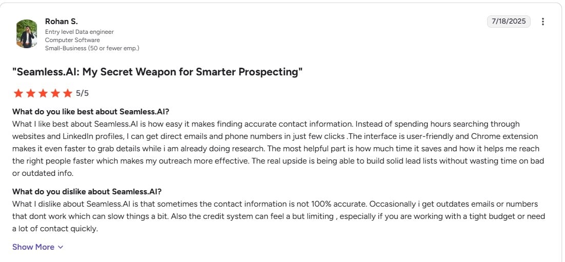 Seamless.ai review