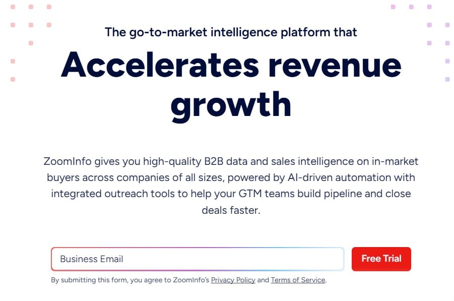 Zoominfo screenshot