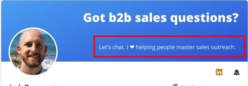 LinkedIn banner example