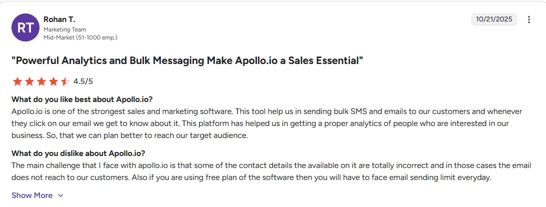 Apollo.io review
