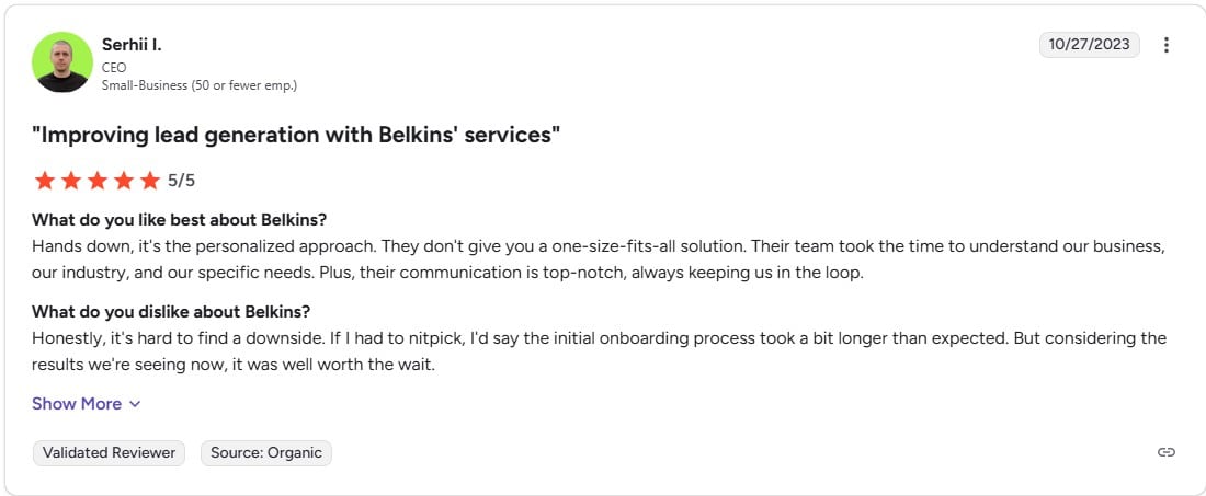 Belkins review
