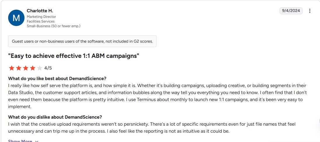 Demand science review