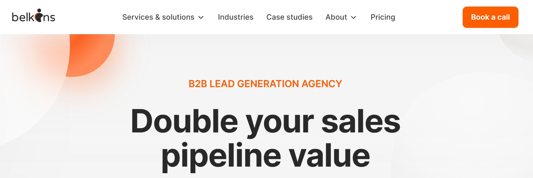 Belkins homepage screenshot