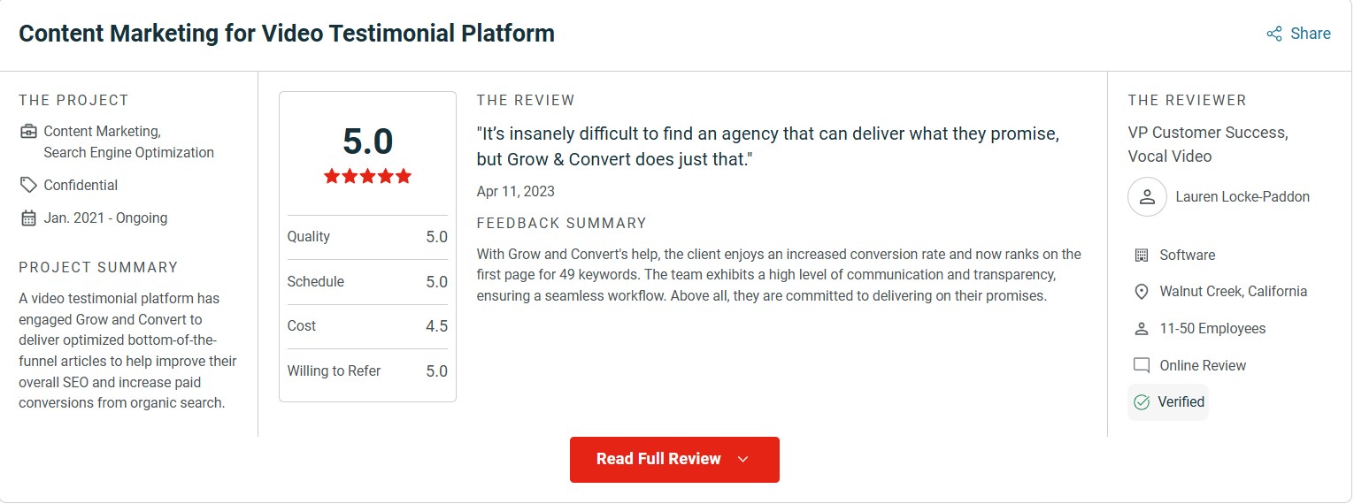 Grow & Convert review