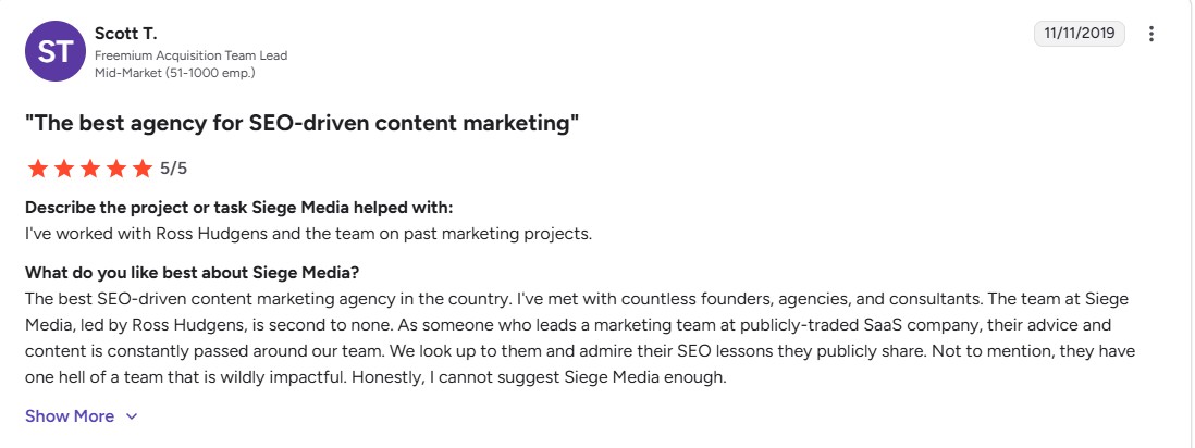 Siege media review